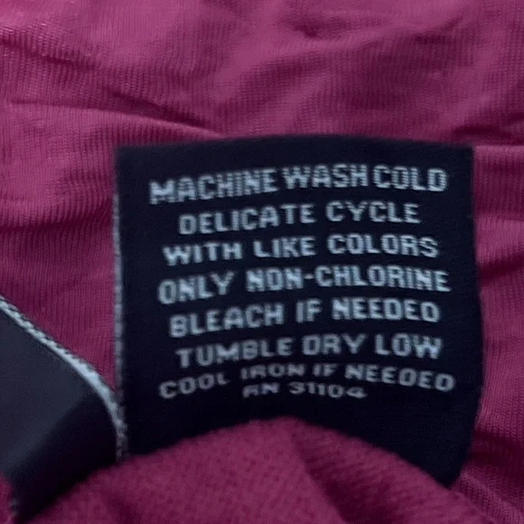 New Directions Fuchsia Dressy Textured Tank Top Satin Trim Size Large - Picture 5 of 5